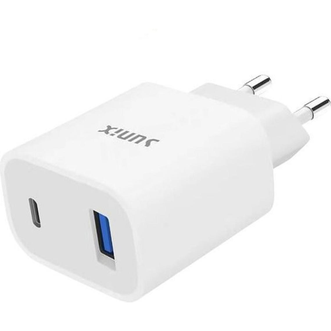 Sunix S236 Çift Çıkışlı Usb-S ve Type-C Sadece Başlık PD20W Ev Şarj Aleti