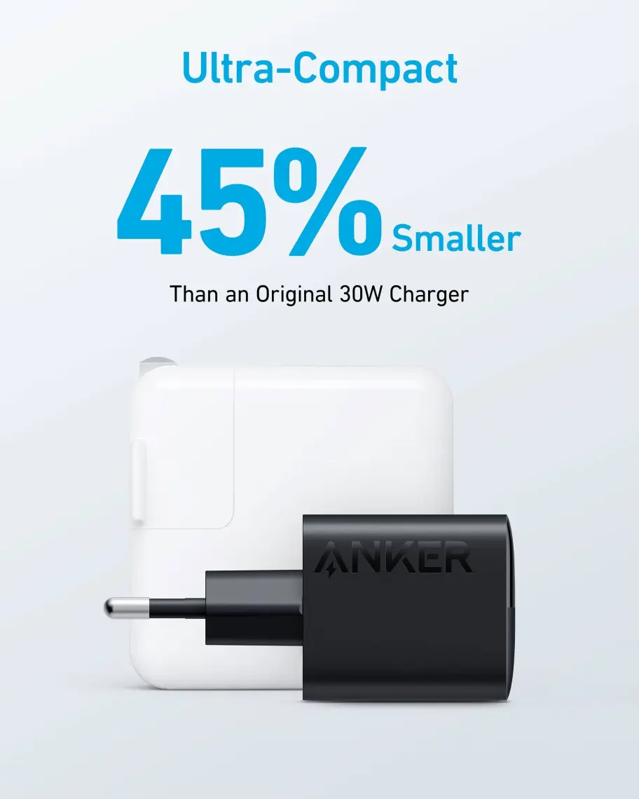 Anker 323 33W USB-C + USB-A Hızlı Şarj Cihazı -(USB-C PD 20W + USB-A 12W) iPhone & Android ile Uyumlu Type-C Hızlı Şarj Adaptörü - A2331 - Beyaz (Anker Türkiye Garantili)