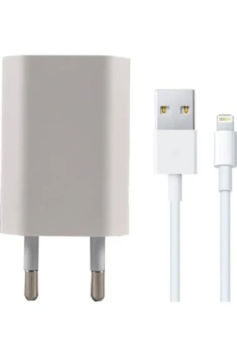 Powerstar Apple iPhone Uyumlu 5 6 7 8 Şarj Aleti Adaptör Lightning Kablo 1A Scı-02