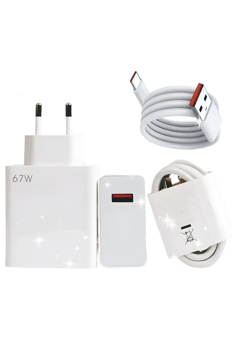 Royaleks Type-C 67W (Watt) Ultra Hızlı Şarj Aleti Adaptör Kablo Set