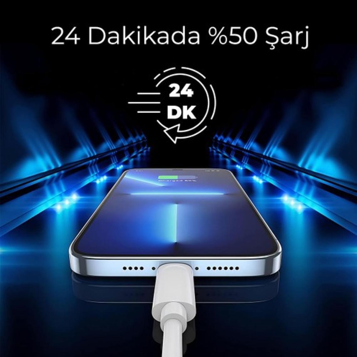 Woyax By Deji iPhone 15 16 - 15 16 Pro - 15 16 Plus - 15 16 Pro Max Uyumlu Hızlı Şarj Aleti 25w Type-C