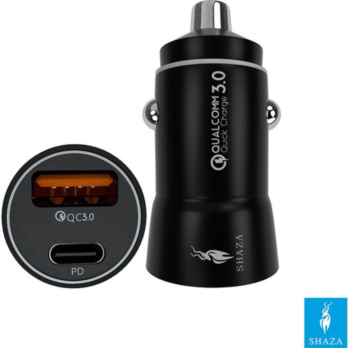 Shaza Pd 20W Type-C + USB 18W Çıkışlı Hızlı Araç Şarj Cihazı Çakmak Şarj