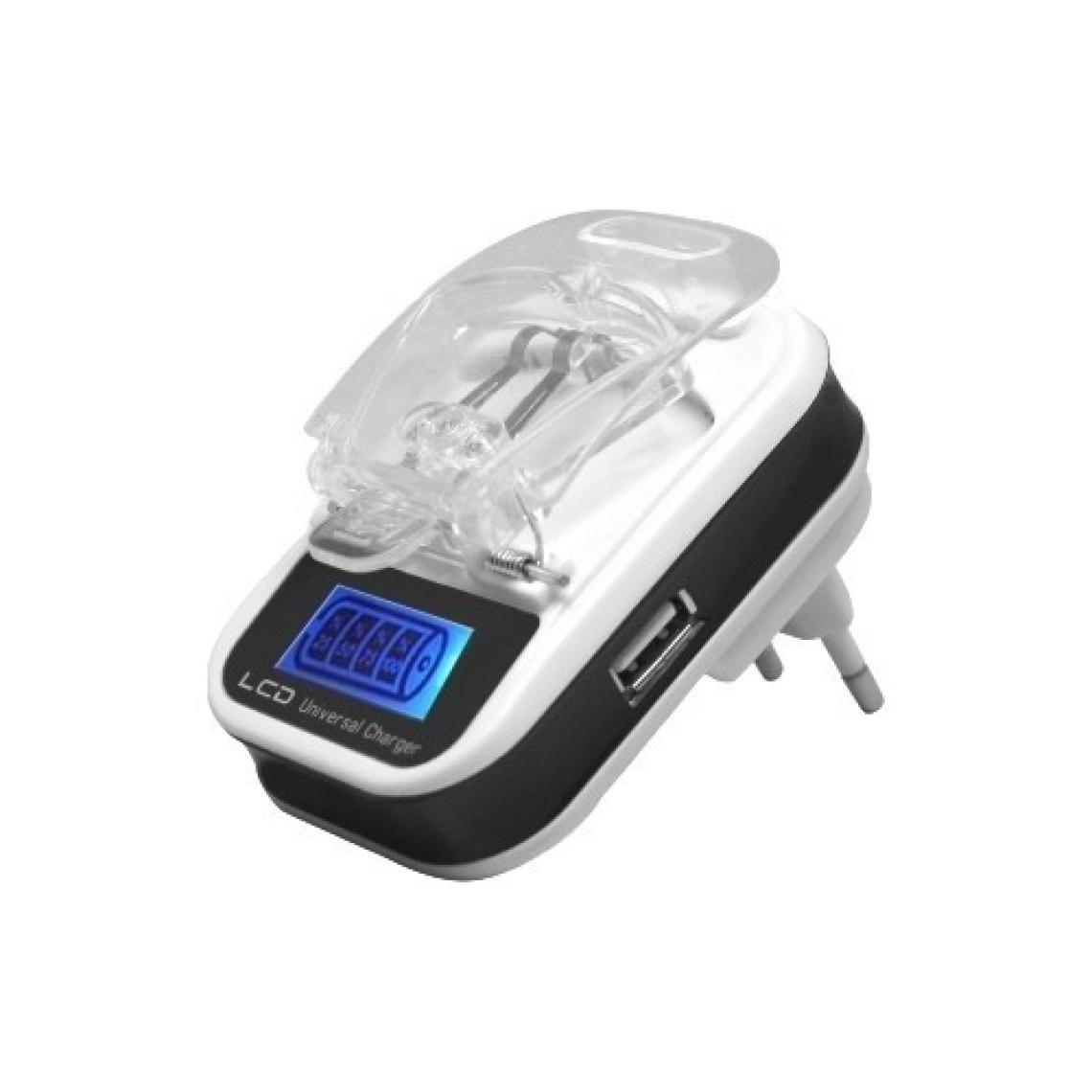 Hepsi Aksesuar LCD Göstergeli Batarya Şarj Cihazı USB Girişli Akrep Şarj