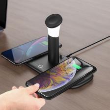 Daytona BW02 Kablosuz Wireless Hızlı Şarj Standı Iwatch Airpods iPhone Samsung Uyumlu (Kablosuz Şarj Standı)-Siyah