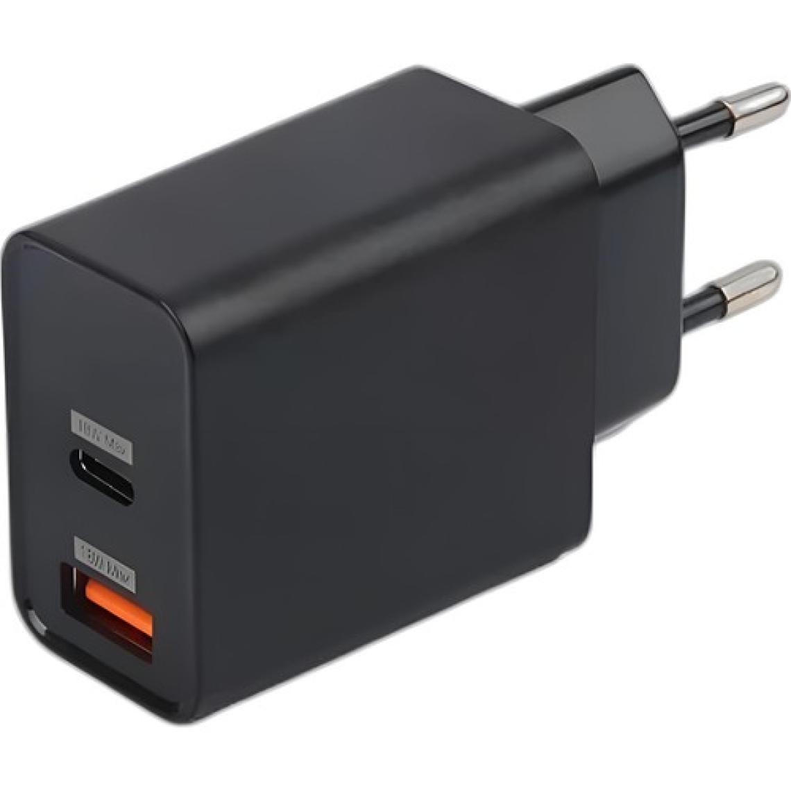 Omars 18W Çift Çıkışlı Type-C - USB Hızlı Şarj Cihazı ve 1 Metre Type-C Kablo