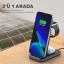 Woyax By Deji Iphone-Watch ve Magsafe Uyumlu Katlanabilir 15W Hızlı Wireless Kablosuz Şarj Standı