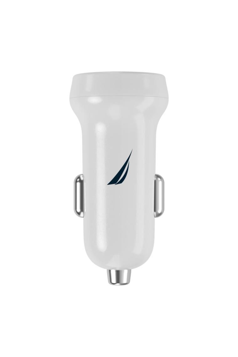 Nautica CH15 Çift USB Çakmaklık Girişli Araç Içi Şarj Cihazı Beyaz