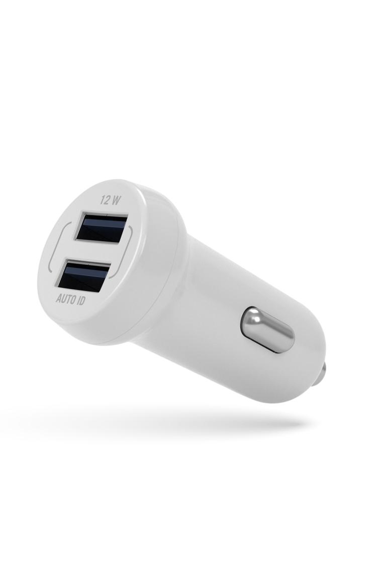 Nautica CH15 Çift USB Çakmaklık Girişli Araç Içi Şarj Cihazı Beyaz