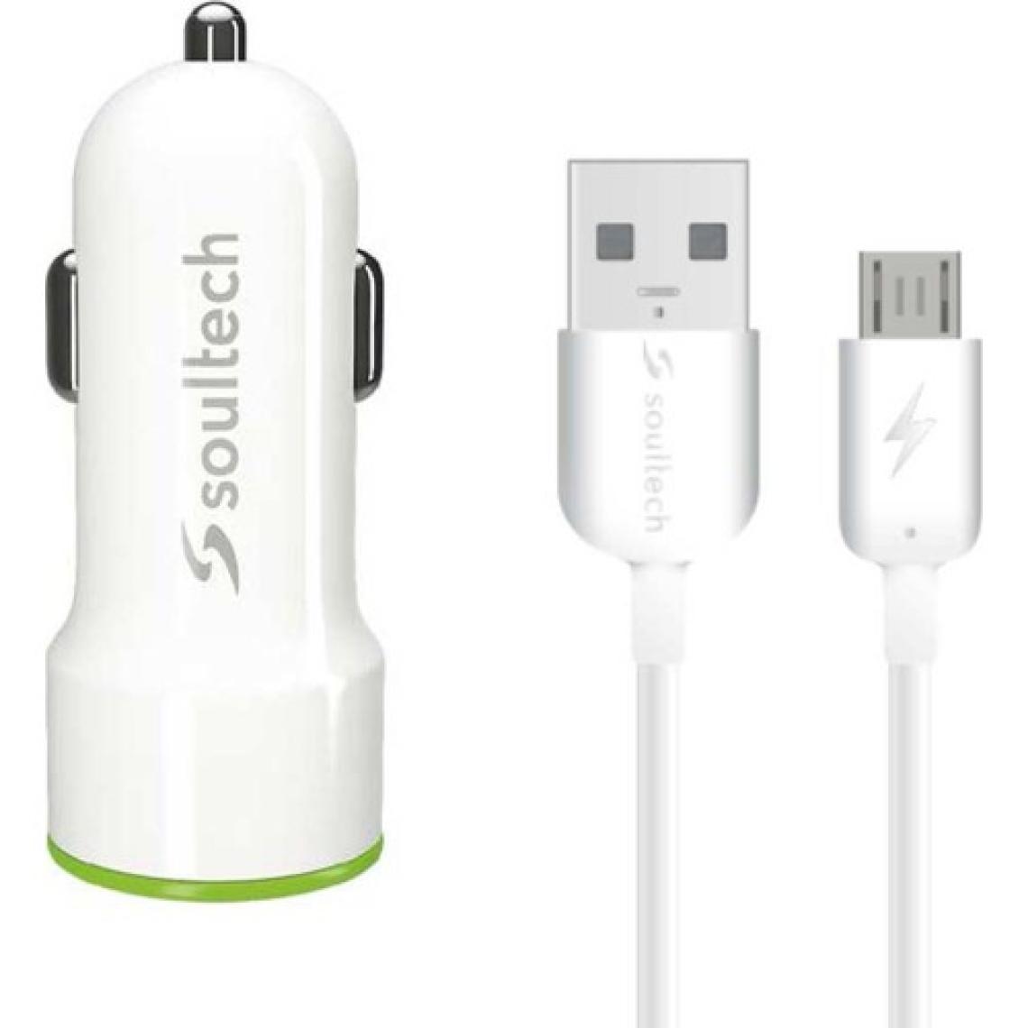 Soultech 2.1 A Araç Şarj Adaptörü & Micro USB Data Şarj Kablosu