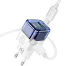 Hoco C131A Platinum PD30W+QC3.0 Girişli Hızlı Şarj Başlığı ve Type-C To Type-C Kablo