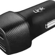 Linktech C490 Çift Girişli Araç Içi Şarj Aleti 3.1A Siyah