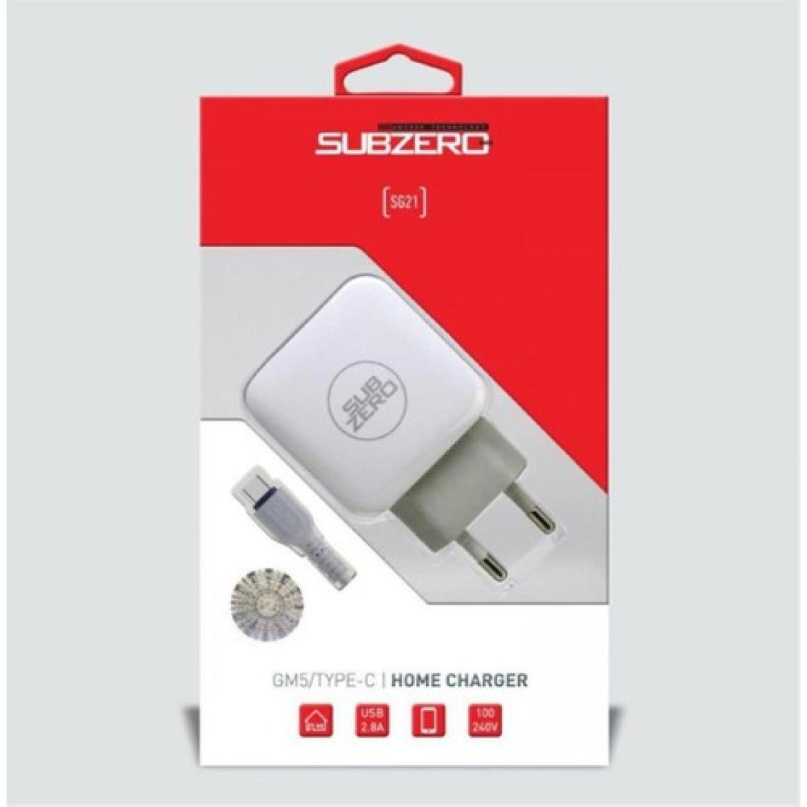 Subzero Gm5 Type-C 2.8A Hızlı Şarj Aleti SG21/SG42 - Beyaz