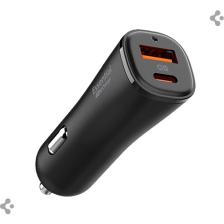 Spigen 48W USB-C 2 Port Araç içi Hızlı Şarj Aleti Samsung PPS Destekli Akım Korumalı Güç Adaptörü Çakmaklık iPhone & Android & iPad Type-C PD 3.0 30W + QC 3.0 18W - ACP08447