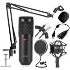 Lastvoice BM800BT Black Kondanser Mikrofon Stand Filtre Ses Kartı (PC ve Telefonda Çalışır)