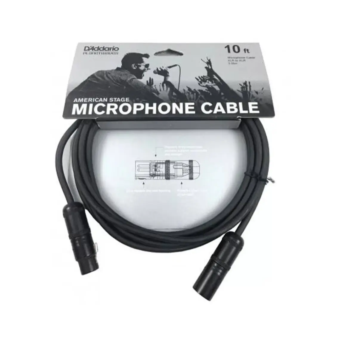 Planet Waves PW-CMIC-10 Mikrofon Kablosu (3,05 m)