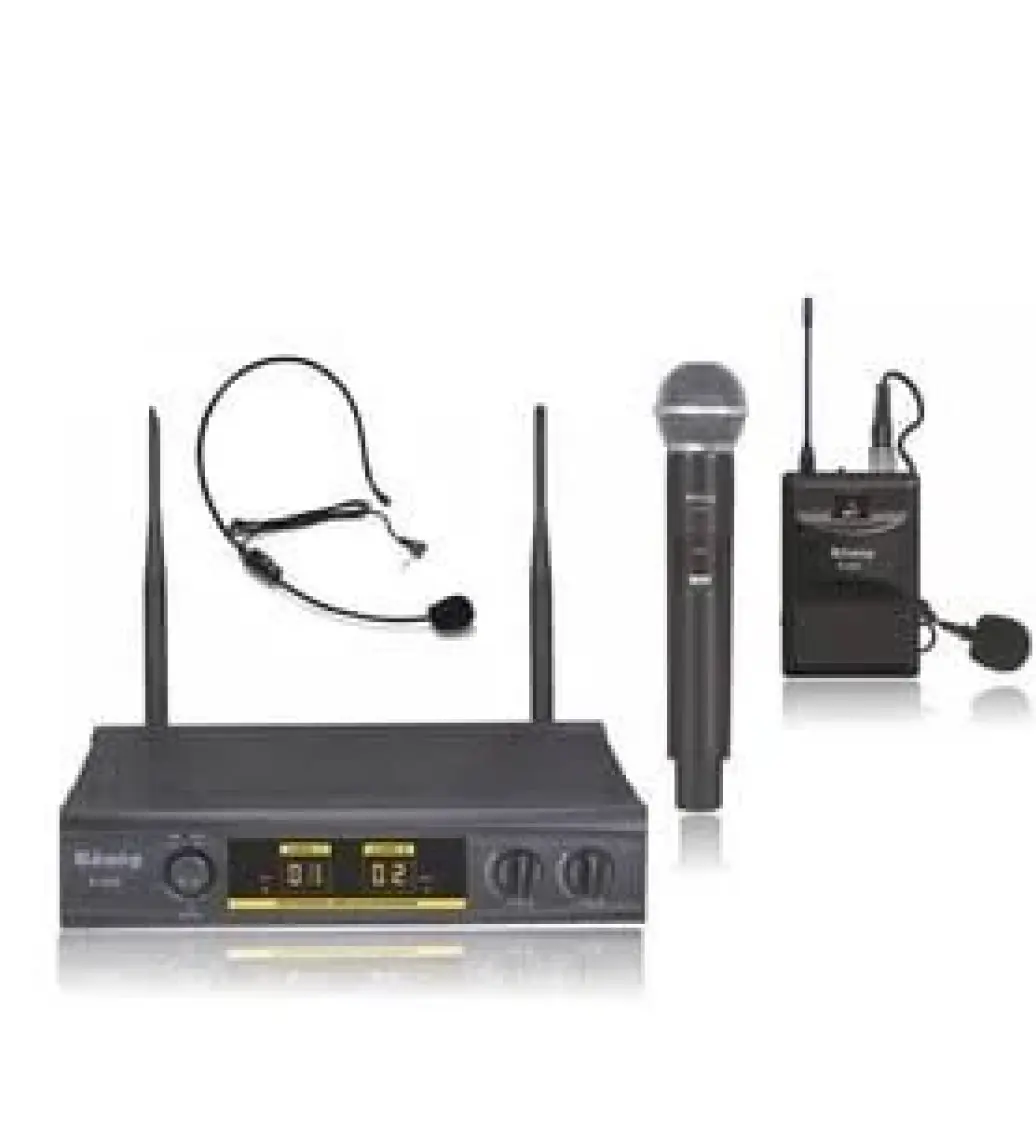 König K-402 El+Yaka Iki Kanal Uhf Telsiz Mikrofon