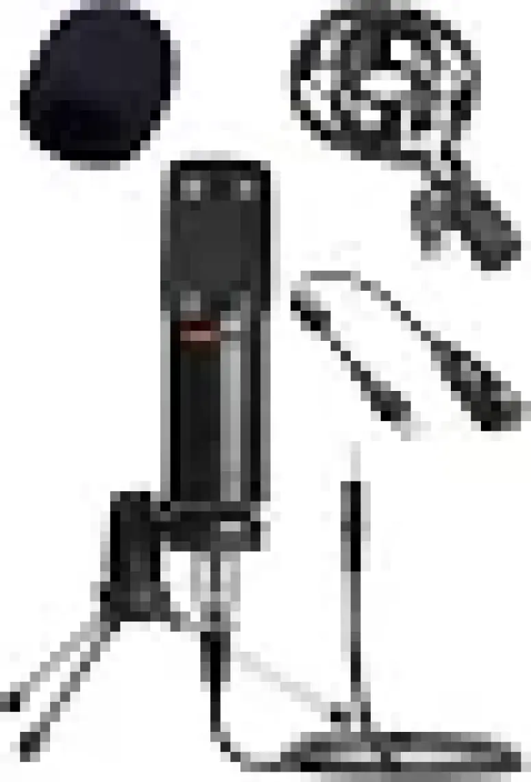 Lastvoice BM800 Full Black Kondenser Youtuber Mikrofon + 7.1