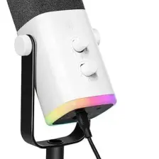 Fifine Am8 XLR/USB Rgb Beyaz Dinamik Bilgisayar Oyuncu Yayıncı Mikrofonu