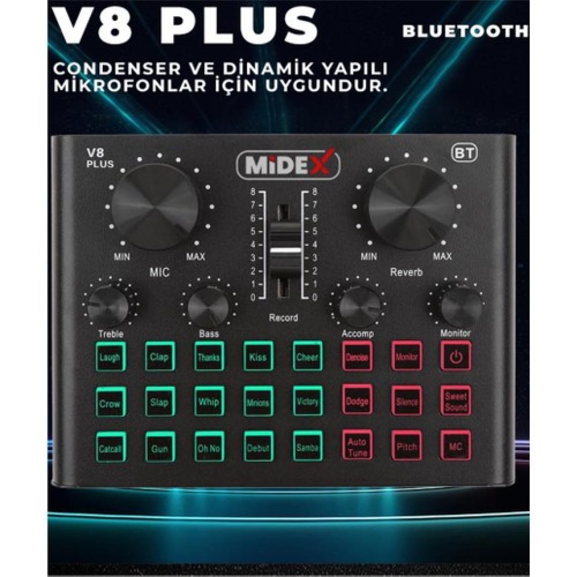 Lastvoice BM800 Live Set Efektli Ses Kartı Mikrofon Stand Kayıt Canlı Yayın Seti (PC ve Telefon)