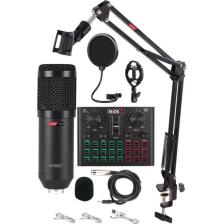 Lastvoice BM800 Live Set Efektli Ses Kartı Mikrofon Stand Kayıt Canlı Yayın Seti (PC ve Telefon)