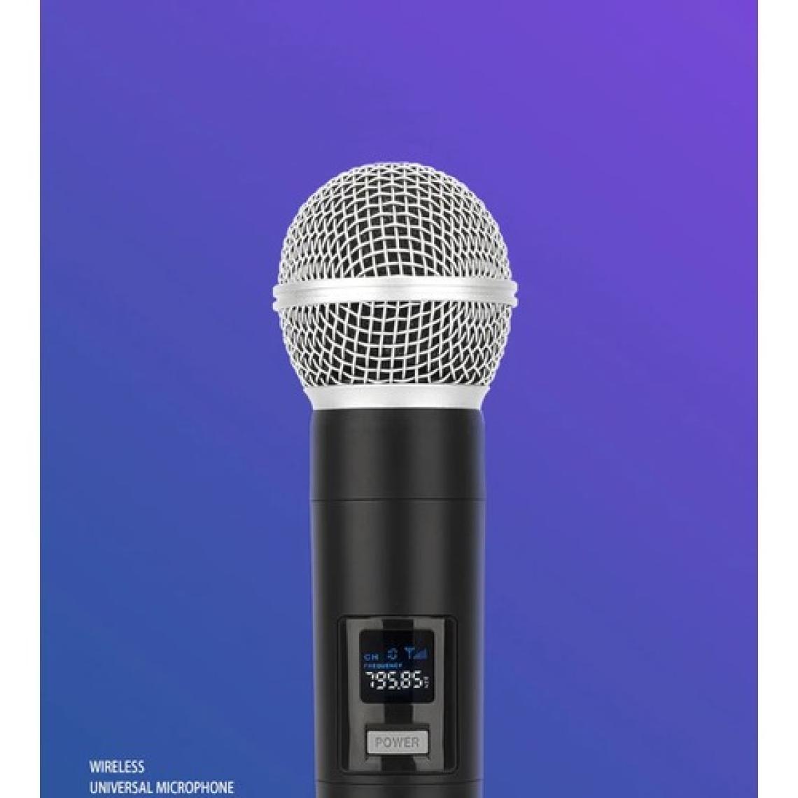 Coverzone Kablosuz Karaoke Mikrofonu 6.35mm Amfi Hoparlör İçin 600 Hz ila 800 KHz Çok Amaçlı Tak ve Çalıştır Kablosuz Mikrofon Dış Mekan İçin WN06