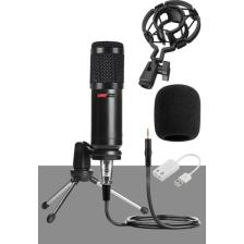 Lastvoice BM800 Full Black Kondenser Youtuber Mikrofon + 7.1