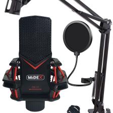 Gmx1st Condenser Stüdyo Mikrofonu Pc Ve Telefon (STAND VE FİLTRELİ)