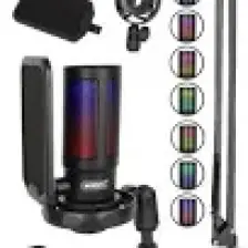 Midex V6 RGB Set USB Oyuncu ve Yayıncı Mikrofonu Condenser Stüdyo (Kayıt Gaming Tiktok Twitch Canlı yayın Discord Youtube)