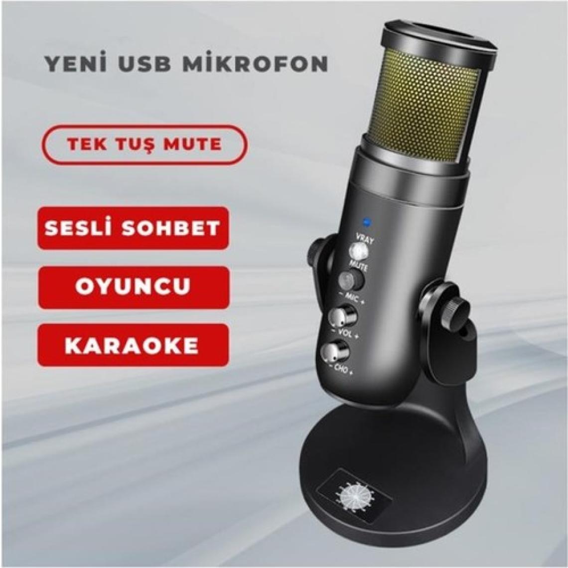 Midex Hype USB RGB Oyuncu ve Yayıncı Mikrofonu (Kayıt Gaming Tiktok Twitch Discord Youtube Canlı Yayın)