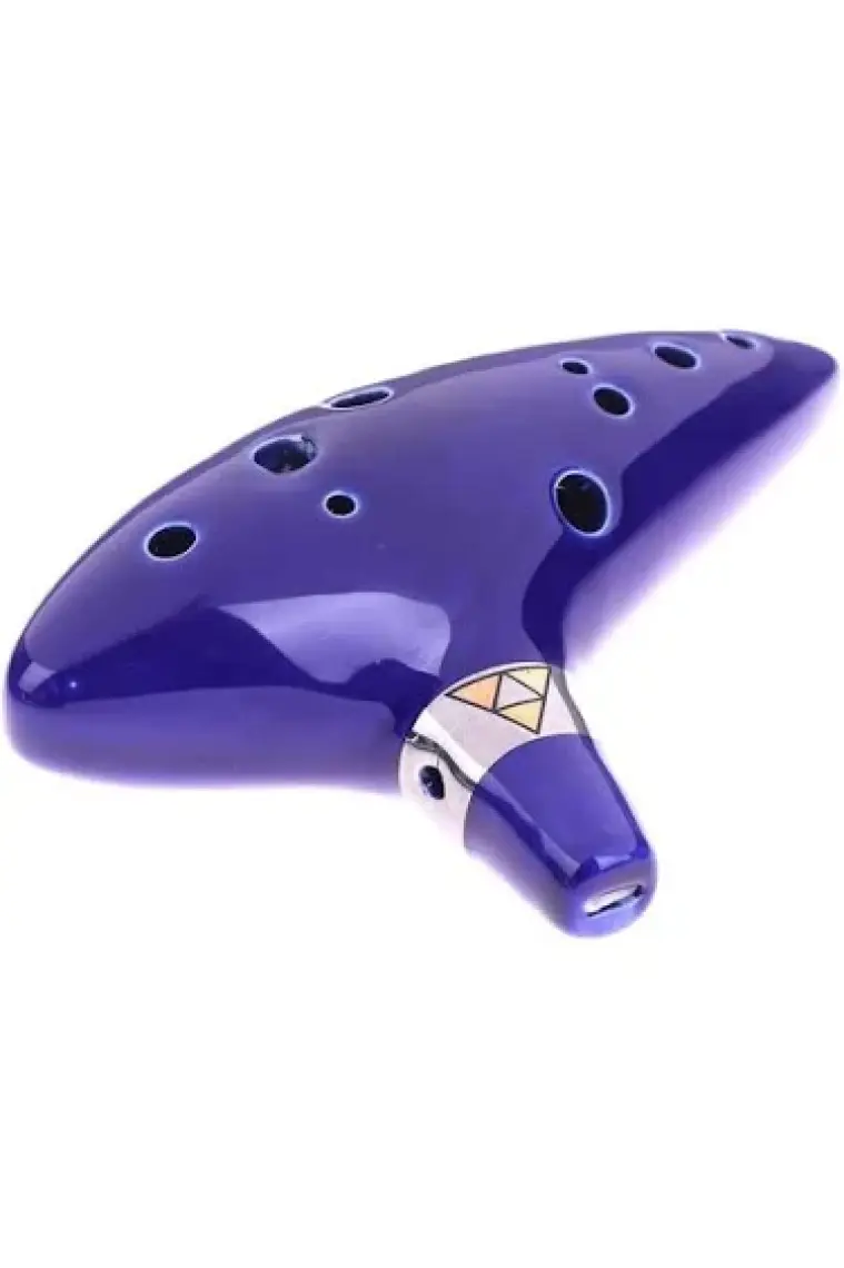 Valkyrie Ocarina 12 Delik Ocarina Seramik Alto C Ocarina Flüt Mavi Ocarina Sualtı Müzik Nefesli Enstrüman