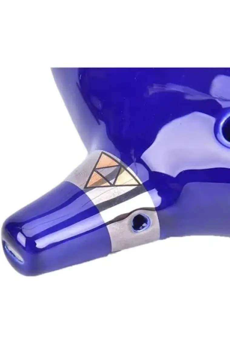 Valkyrie Ocarina 12 Delik Ocarina Seramik Alto C Ocarina Flüt Mavi Ocarina Sualtı Müzik Nefesli Enstrüman