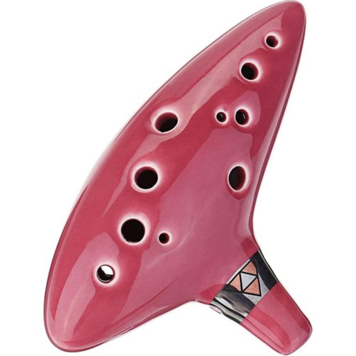 Valkyrie Ocarina 12 Delik Ocarina Seramik Alto C Ocarina Flüt Mavi Ocarina Sualtı Müzik Nefesli Enstrüman Kırmızı