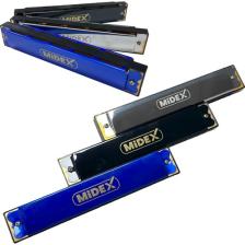 Midex HN-20SL Silver 20 Delikli Mızıka Do (c)