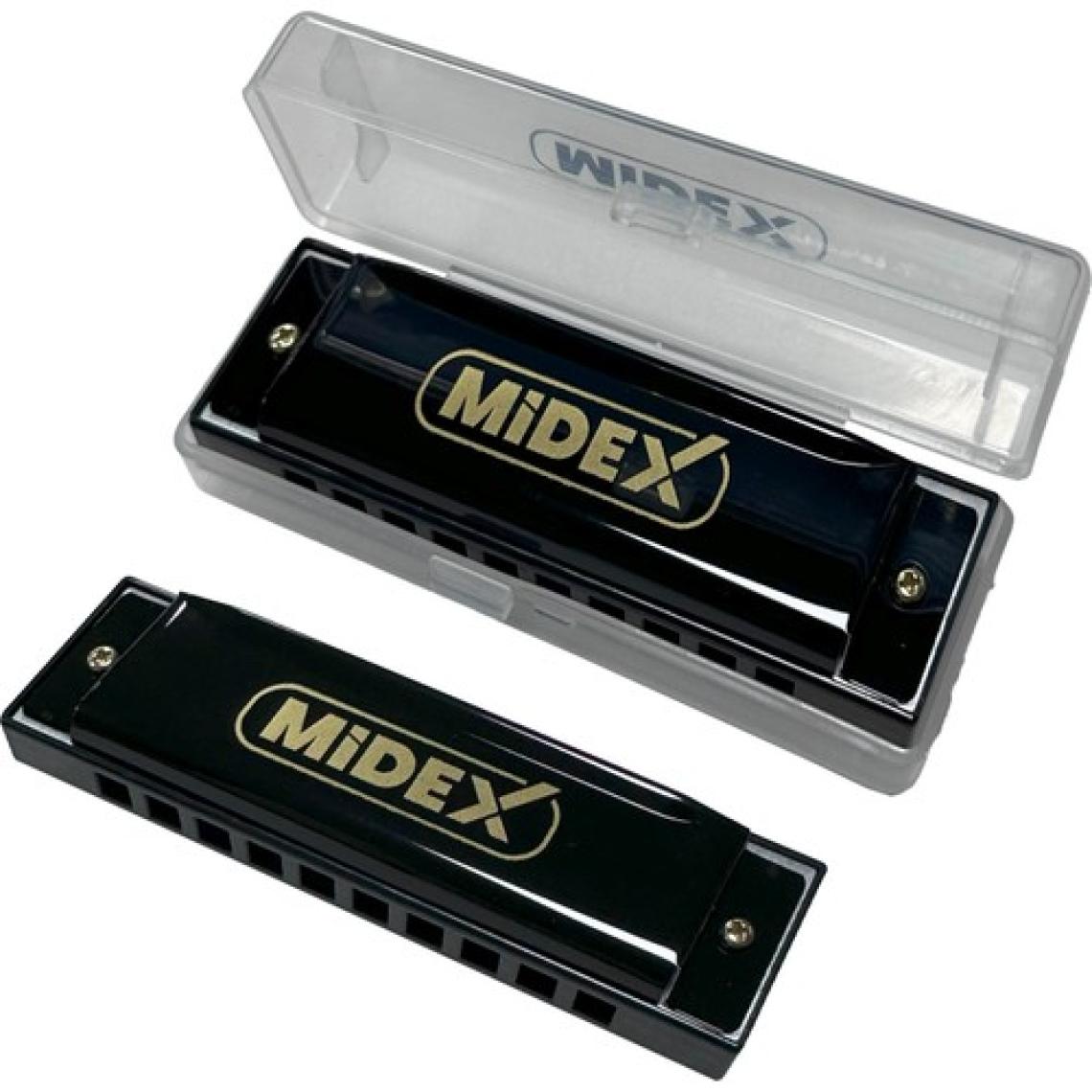 Midex HN-10BK Siyah Örf Aletleri 10 Delikli Mızıka Do (c)