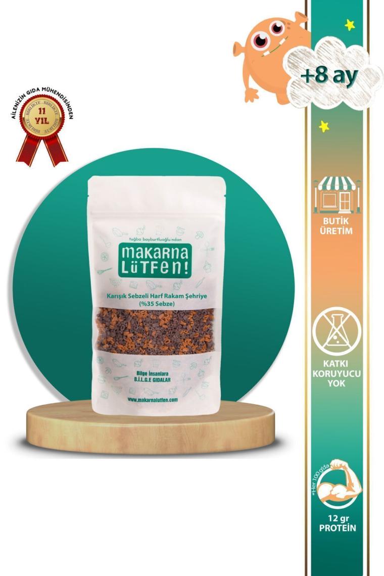 Karışık Sebzeli Harf Rakam Şehriye (%35 Sebze-250 G)