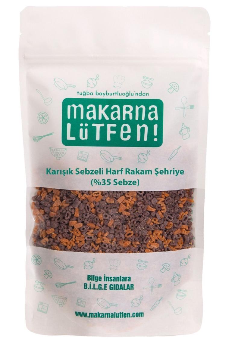 Karışık Sebzeli Harf Rakam Şehriye (%35 Sebze-250 G)