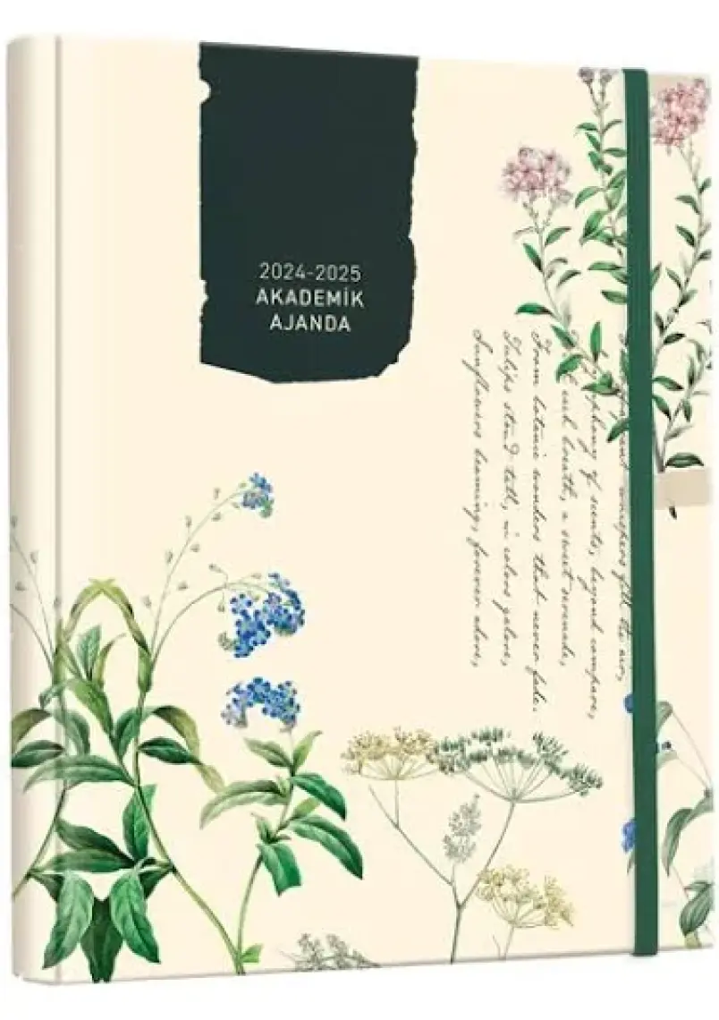 Victoria's Journals Gizli Spiralli Akademik Ajanda 2024-2025 Lastikli 17X23 cm 100 Gram 192 Sayfa 124-1265