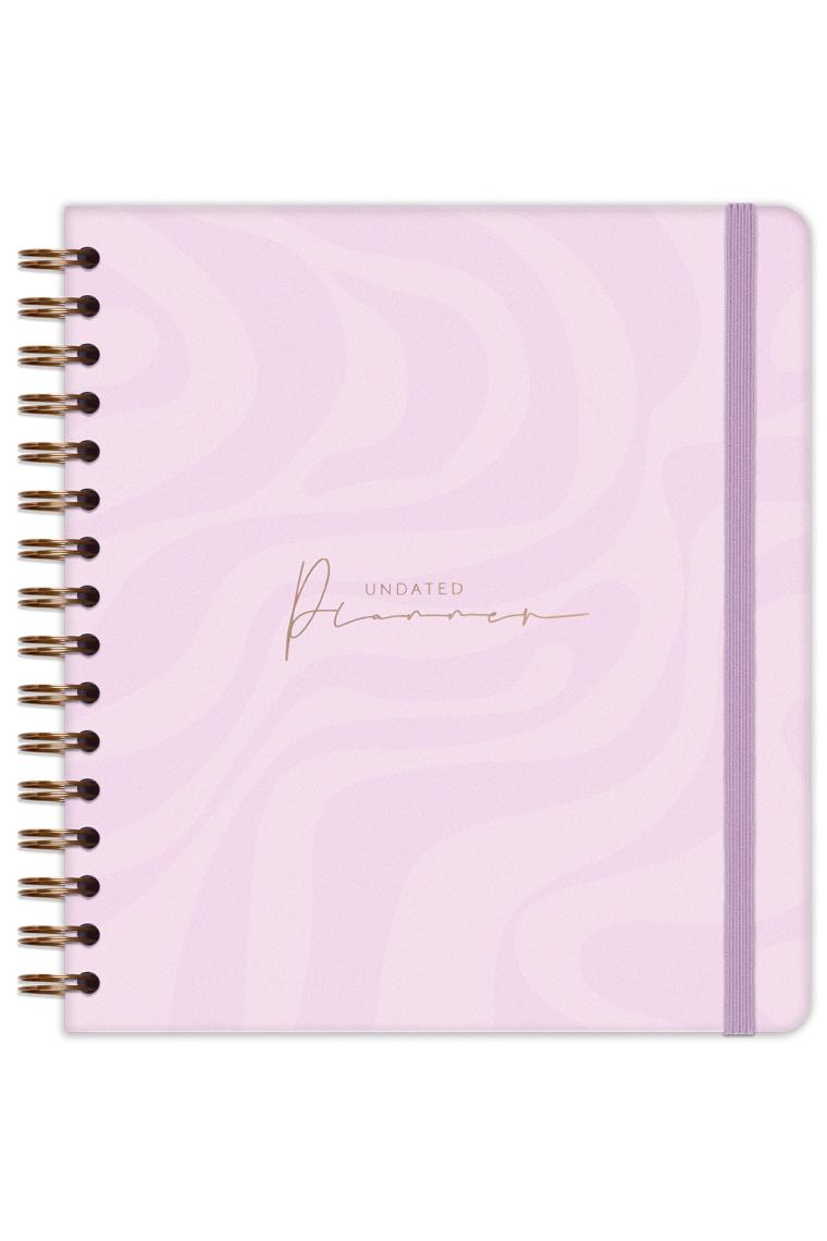Matt Notebook Süresiz Planlayıcı Kare Ajanda Pembe