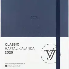 Victoria's Journals Classic 2025 Haftalık Ajanda 13X21 cm Sert Kapak