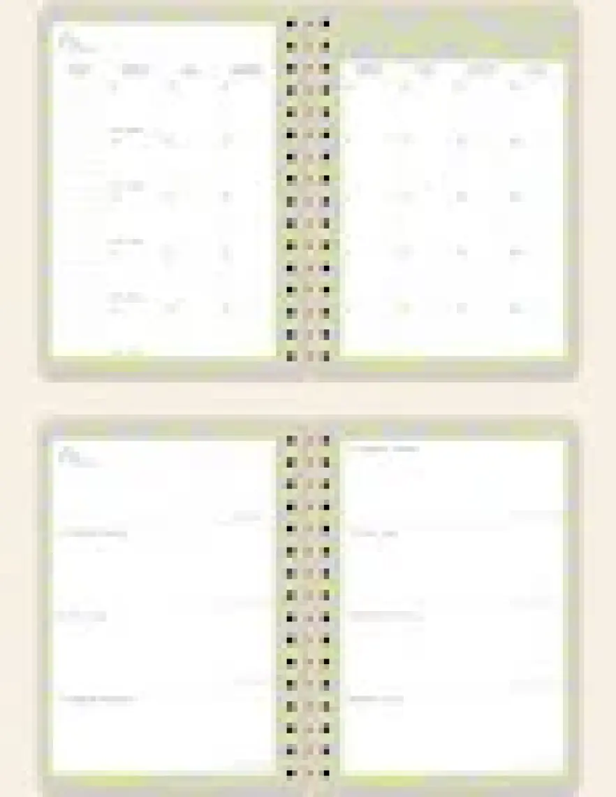 Paperora A5 Spiralli Süresiz Renkli Planlayıcı Ajanda Motivasyon Sayfalı Damla