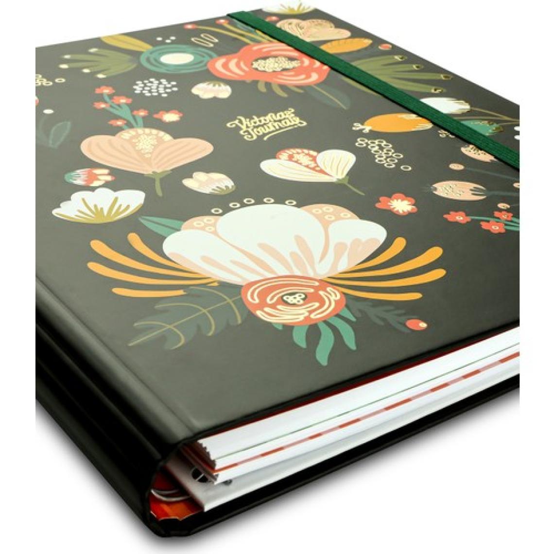 Victoria's Journals Retro Süresiz Planlayıcı Ajanda 17 x 24 cm Gizli Spiralli