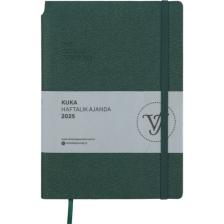 Victoria's Journals Kuka 2025 Haftalık Ajanda A5 14 x 21 cm Esnek Kapak Ivory 80 gr