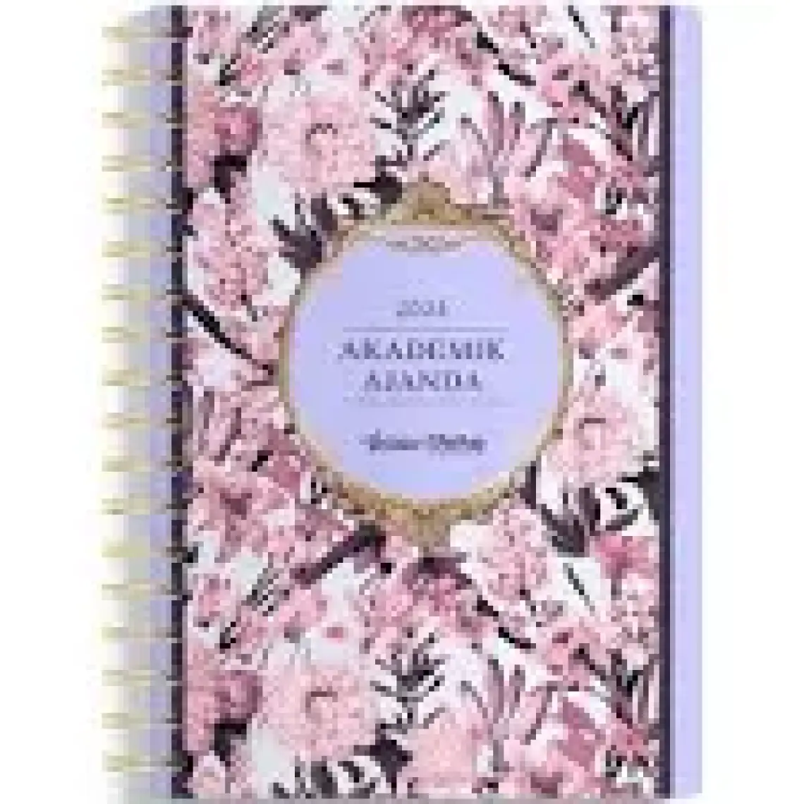 Victoria's Journals Spiralli Sert Kapak Akademik Ajanda 2024-2025 Lastikli 17X23 cm 100 Gram 192 Sayfa 124-1271