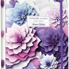 Victoria's Journals Gizli Spiralli Akademik Ajanda 2024-2025 Lastikli 17X23 cm 100 Gram 192 Sayfa 124-1263