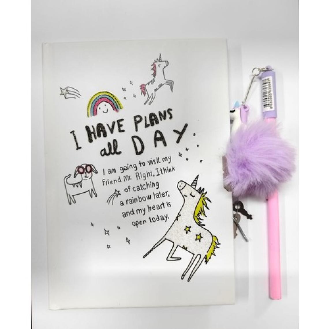 Asel Unicorn Günlük + Unicorn Peluş Kalem Seti