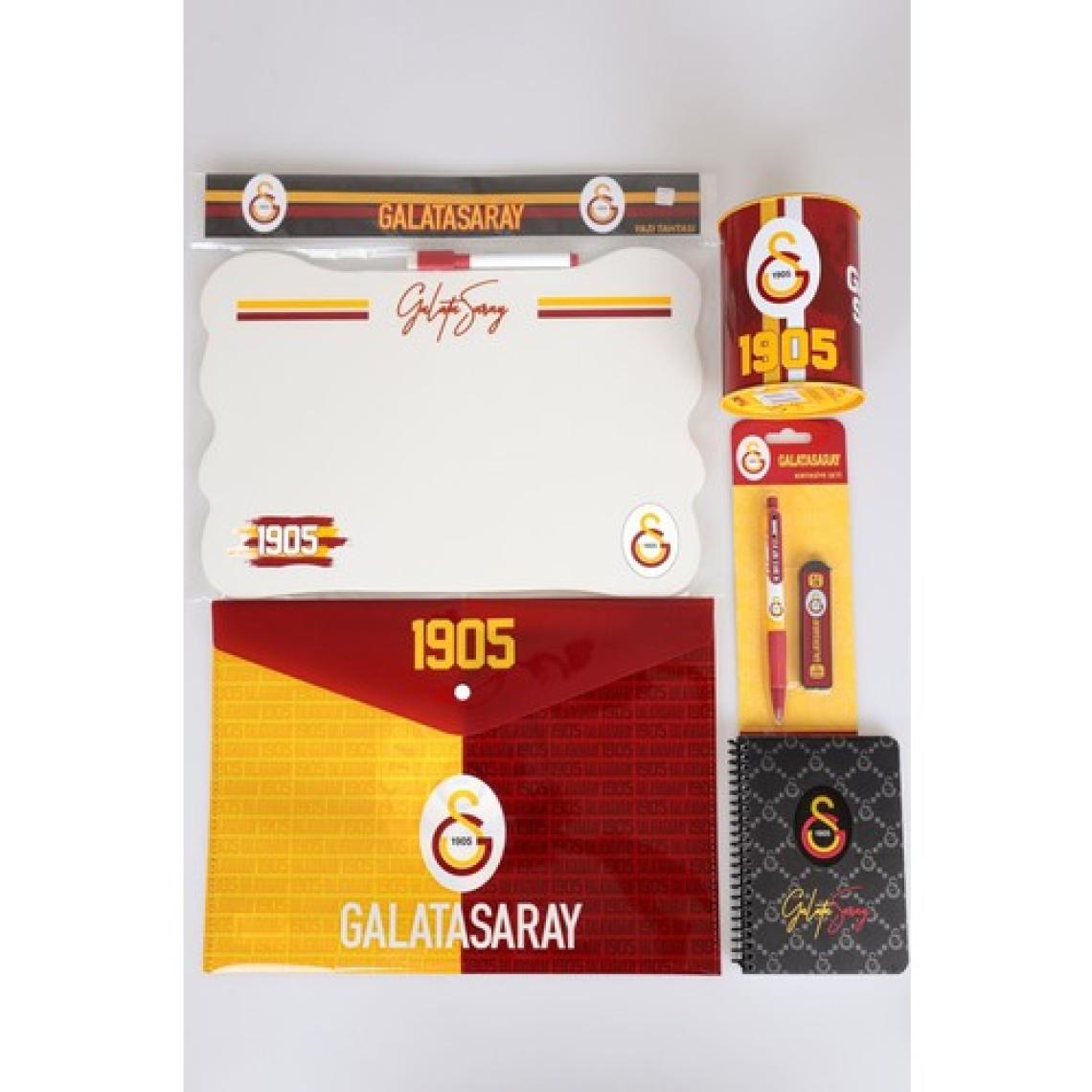 Galatasaray Yeni Sezon Lisanslı Galatasaray Çıtçıt Dosya Bloknot Yazı Tahtası Kumbara Uçlu Kalem ve Uç Seti