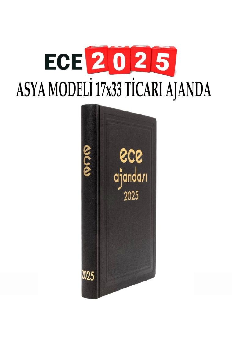 2025 Asya Ajandası 17x33 Ticari Ajanda Günlük