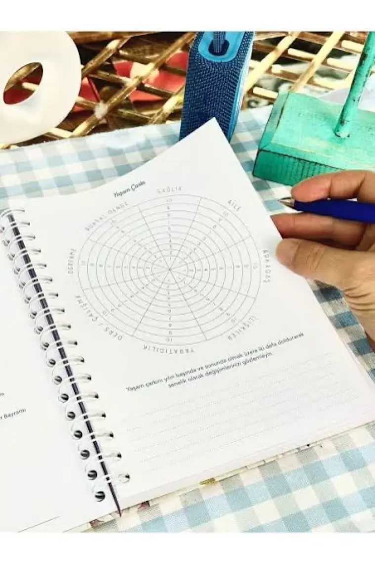 Victoria's Journals Spiralli Sert Kapak Akademik Ajanda 2024-2025 Lastikli 17X23 cm 100 Gram 192 Sayfa 124-1272