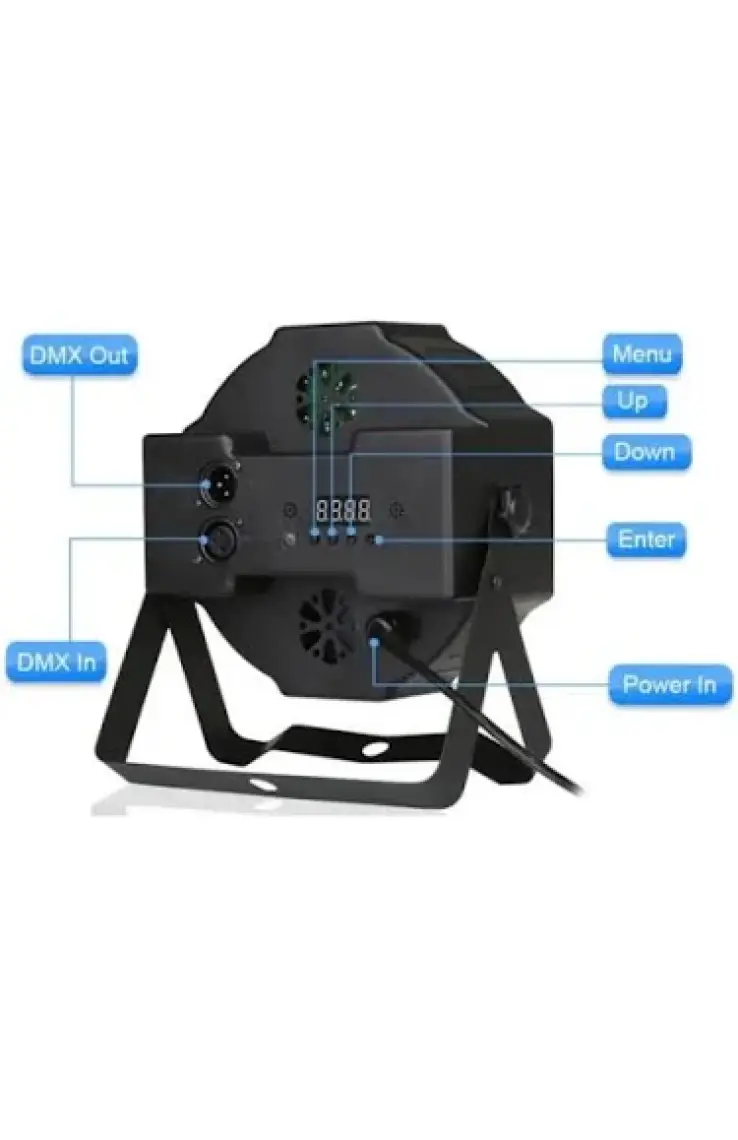 Quenlite Par-136X Led Par Sahne Işık Sistemi 1x36 Watt RGB DMX512