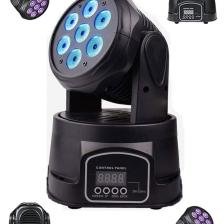 Quenlite Wash-107 DMX Moving Head Robot Sahne Işık Sistemi 7x10W RGBW